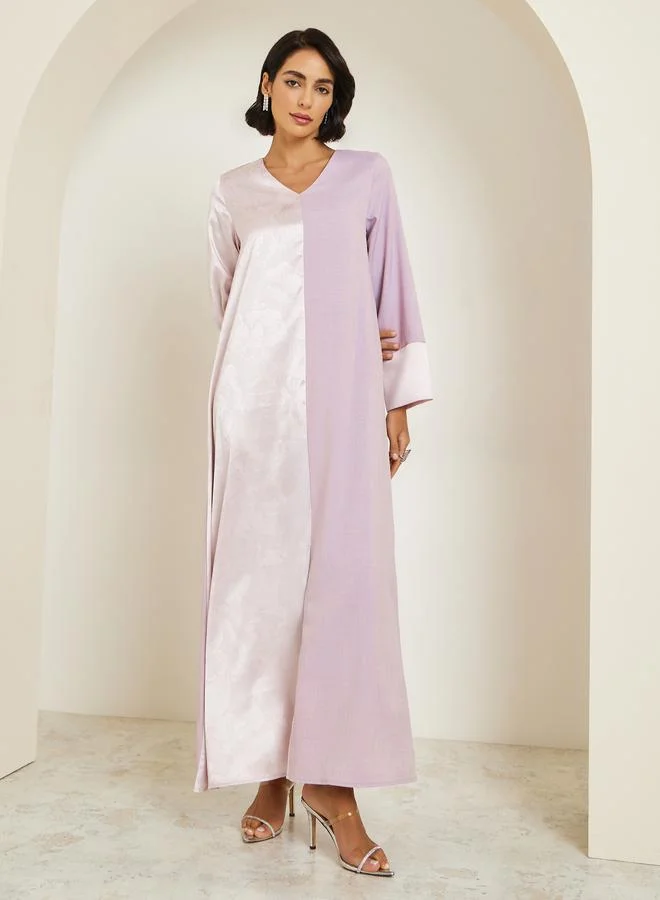 Amirah Women Satin Jacquard Jalabiya